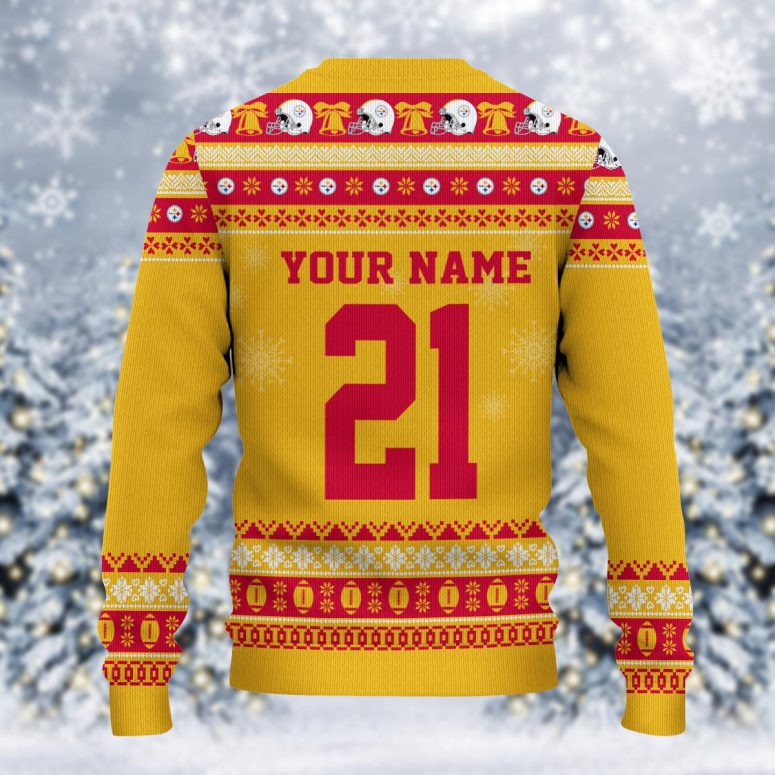 Pittsburgh Steelers Mickey Mouse Santa Ugly Christmas Sweater