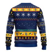 San Diego Padres 12 Grinch Xmas Day Ugly Christmas Sweater Back - TeeUgly
