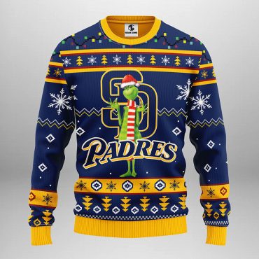 San Diego Padres Funny Grinch Ugly Christmas Sweater