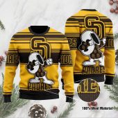 San Diego Padres Snoopy Dabbing Holiday Ugly Christmas Sweater