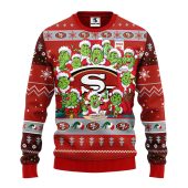 San Francisco 49ers 12 Grinch Xmas Day Ugly Christmas Sweater