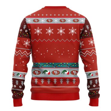 San Francisco 49ers 12 Grinch Xmas Day Ugly Christmas Sweater