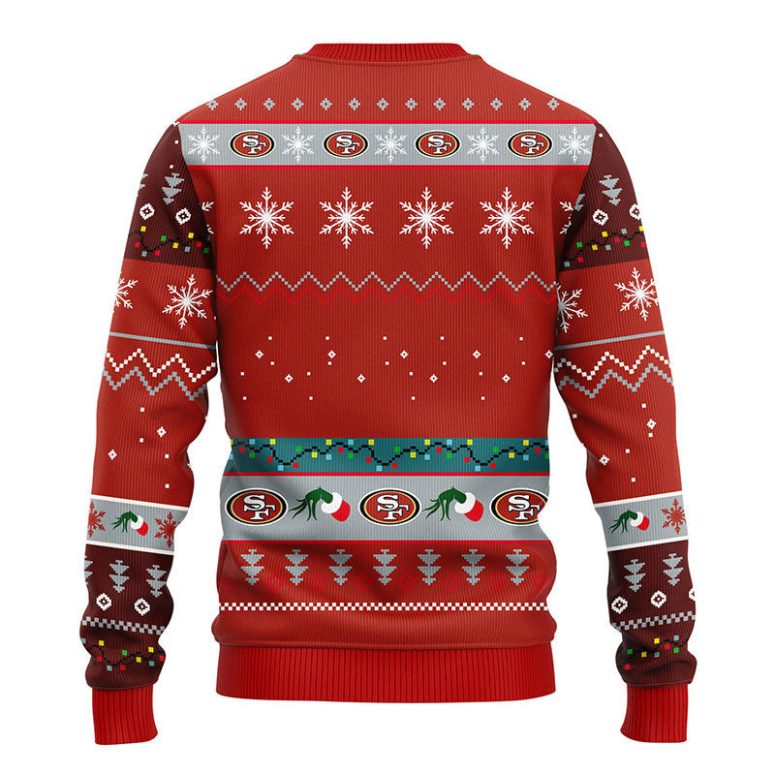 San Francisco 49ers 12 Grinch Xmas Day Ugly Christmas Sweater