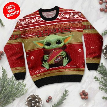 San Francisco 49ers Baby Yoda Christmas Cheer Ugly Christmas Sweater
