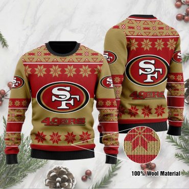 San Francisco 49ers Baby Yoda Holiday Spirit Ugly Christmas Sweater