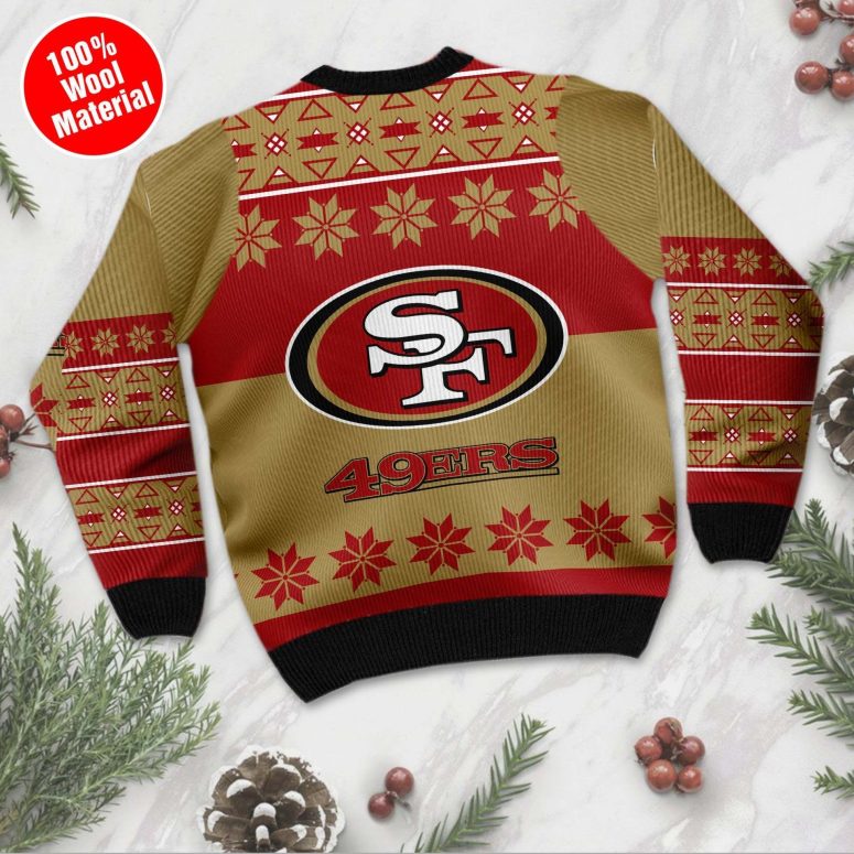 San Francisco 49ers Baby Yoda Holiday Spirit Ugly Christmas Sweater