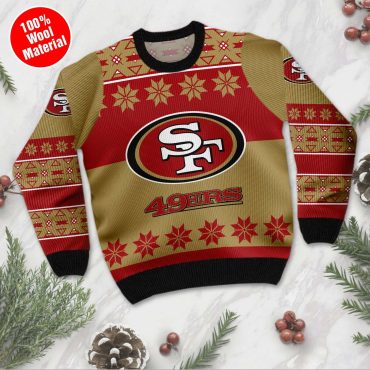 San Francisco 49ers Baby Yoda Holiday Spirit Ugly Christmas Sweater