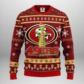 San Francisco 49ers Funny Grinch Ugly Christmas Sweater - TeeUgly