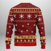 San Francisco 49ers Funny Grinch Ugly Christmas Sweater Back - TeeUgly