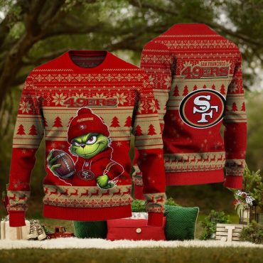 San Francisco 49ers Grinch Holiday Ugly Christmas Sweater