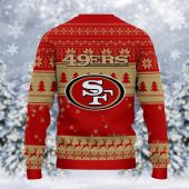 San Francisco 49ers Grinch Stolen Ugly Christmas Sweater Back - TeeUgly