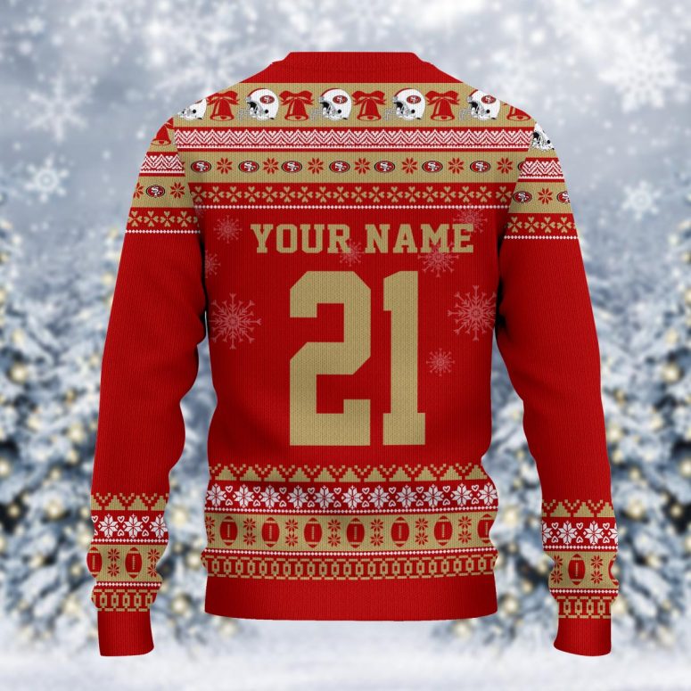 San Francisco 49ers Mickey Mouse Santa Ugly Christmas Sweater