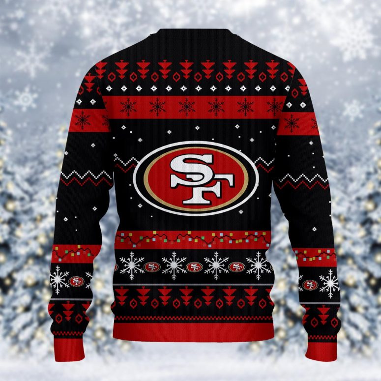 San Francisco 49ers Santa Claus Dabbing Ugly Christmas Sweater