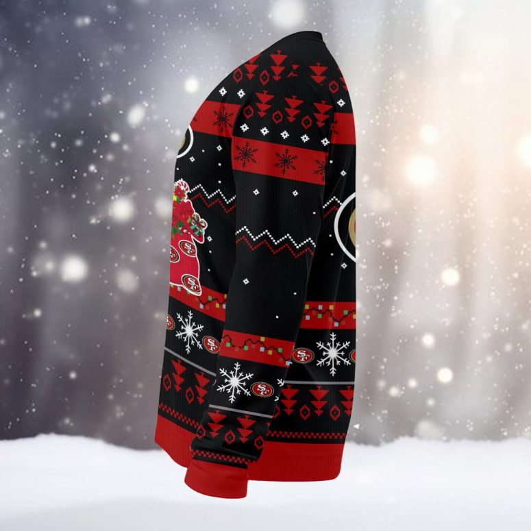 San Francisco 49ers Santa Claus Dabbing Ugly Christmas Sweater