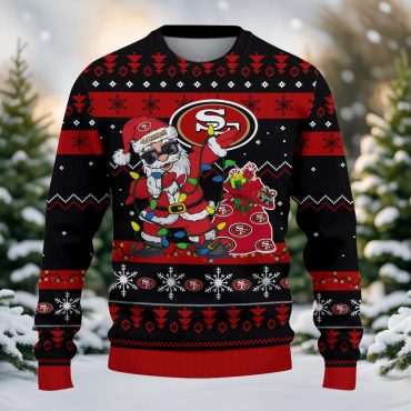 San Francisco 49ers Santa Claus Ugly Christmas Sweater
