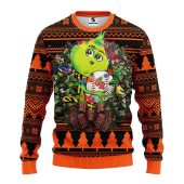 San Francisco Giants Grinch Hug Ugly Christmas Sweater - TeeUgly