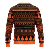 San Francisco Giants Grinch Hug Ugly Christmas Sweater Back - TeeUgly