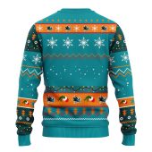 San Jose Sharks 12 Grinch Xmas Day Ugly Christmas Sweater Back - TeeUgly