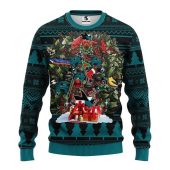 San Jose Sharks Big Tree Christmas Ugly Sweater