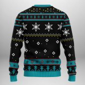 San Jose Sharks Funny Grinch Ugly Christmas Sweater Back - TeeUgly