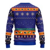San Jose Sharks Grinch Hand Ugly Christmas Sweater Back - TeeUgly