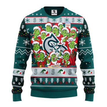 Seattle Mariners 12 Grinch Xmas Day Ugly Christmas Sweater