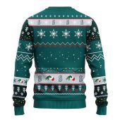 Seattle Mariners 12 Grinch Xmas Day Ugly Christmas Sweater Back - TeeUgly