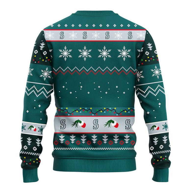Seattle Mariners 12 Grinch Xmas Day Ugly Christmas Sweater