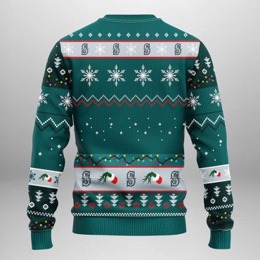 Seattle Mariners Grinch Hand Ugly Christmas Sweater