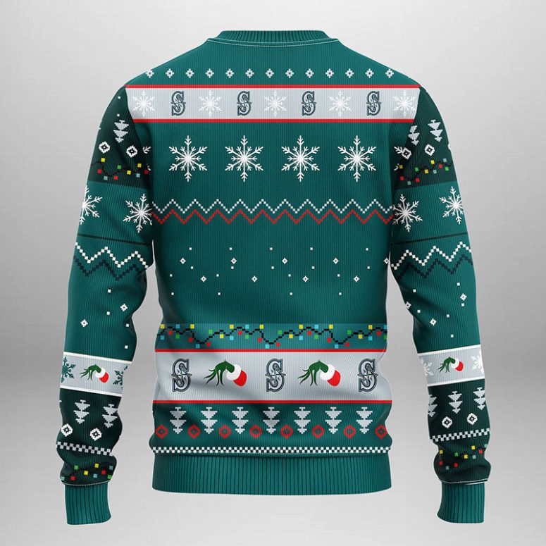 Seattle Mariners Grinch Hand Ugly Christmas Sweater