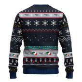 Seattle Seahawks 12 Grinch Xmas Day Ugly Christmas Sweater Back - TeeUgly