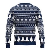 Seattle Seahawks Grinch Hug Ugly Christmas Sweater Back - TeeUgly