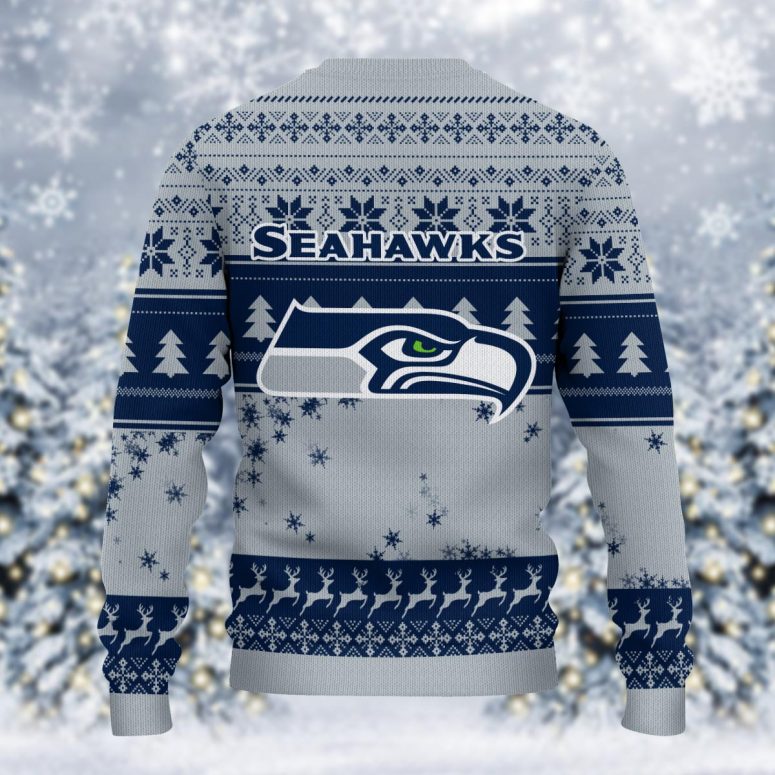 Seattle Seahawks Grinch Stolen Ugly Christmas Sweater