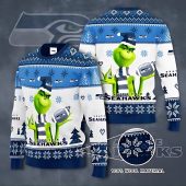 Seattle Seahawks Grinch Winter Football Ugly Christmas Sweater