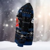 Seattle Seahawks Santa Claus Ugly Christmas Sweater Left - TeeUgly