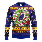 St Louis Blues 12 Grinch Xmas Day Ugly Christmas Sweater - TeeUgly