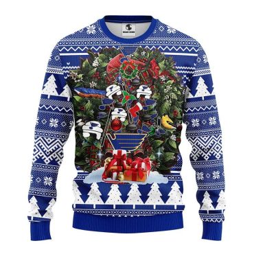 St. Louis Blues Big Tree Christmas Ugly Sweater