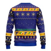 St Louis Blues Grinch Hand Ugly Christmas Sweater Back - TeeUgly