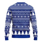 St Louis Blues Grinch Hug Ugly Christmas Sweater Back - TeeUgly