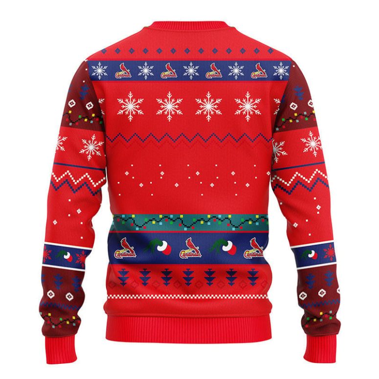 St. Louis Cardinals 12 Grinch Xmas Day Ugly Christmas Sweater