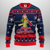 St Louis Cardinals Funny Grinch Ugly Christmas Sweater - TeeUgly