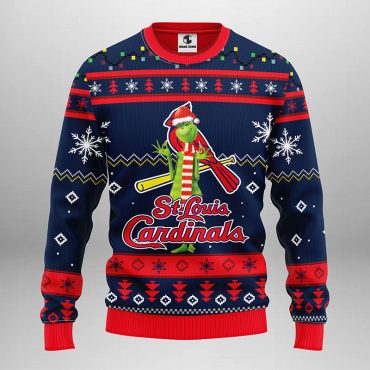 St. Louis Cardinals Funny Grinch Ugly Christmas Sweater