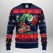 St Louis Cardinals Grinch Hand Ugly Christmas Sweater - TeeUgly