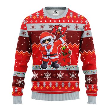Tampa Bay Buccaneers Dabbing Santa Claus Ugly Christmas Sweater