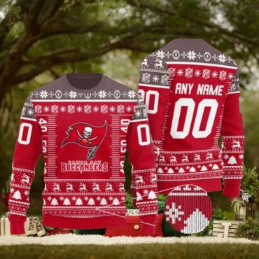 Tampa Bay Buccaneers Football Field Ugly Christmas Sweater
