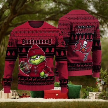 Tampa Bay Buccaneers Grinch Football Holiday Ugly Christmas Sweater