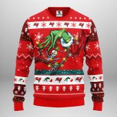 Tampa Bay Buccaneers Grinch Hand Ugly Christmas Sweater - TeeUgly