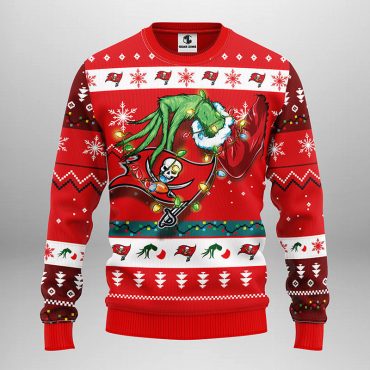 Tampa Bay Buccaneers Grinch Hand Ugly Christmas Sweater