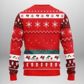 Tampa Bay Buccaneers Grinch Hand Ugly Christmas Sweater Back - TeeUgly