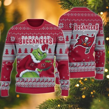 Tampa Bay Buccaneers Grinch Stolen Ugly Christmas Sweater